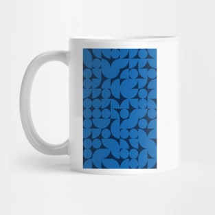 Men Bluish Geometric Pattern - Shapes #2 Mug